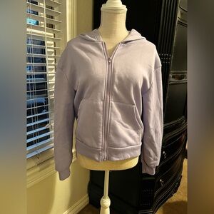 Purple zip up hoodie
